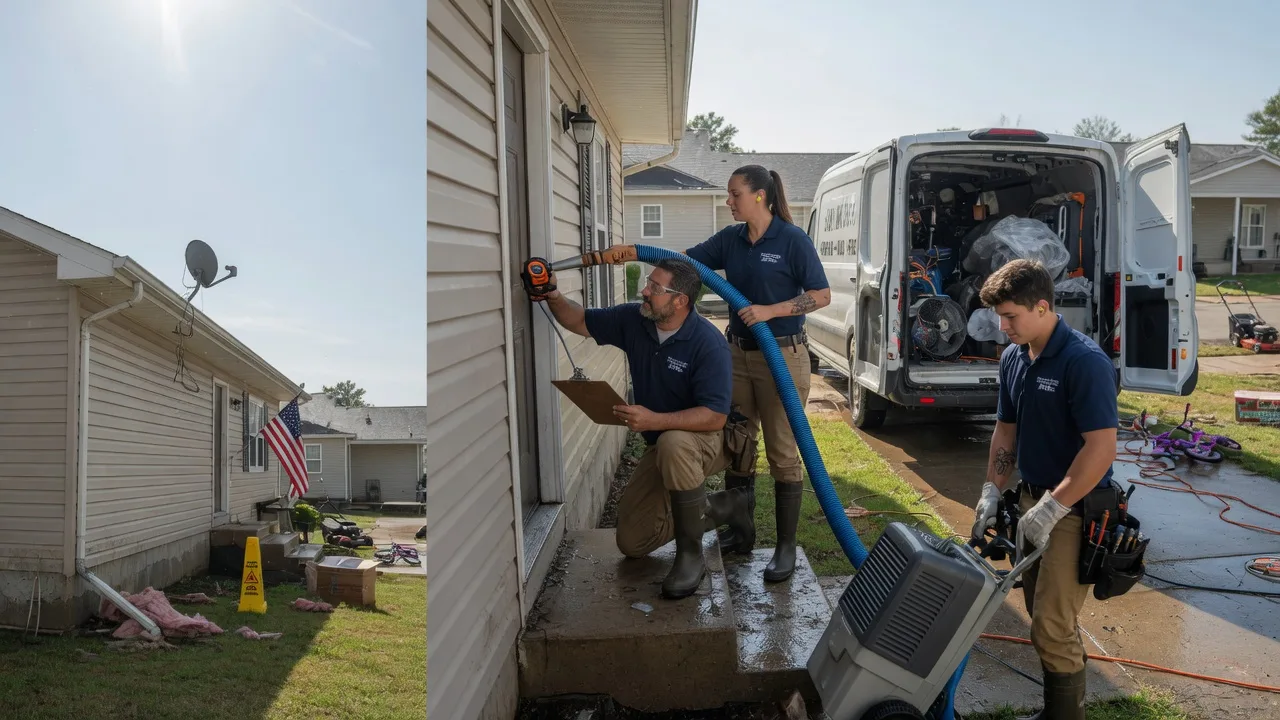 Ceiling Water Damage Restoration in Dedham, IA near me